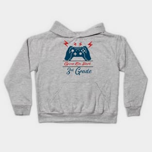 Game on Start 3rd grade Kids Hoodie